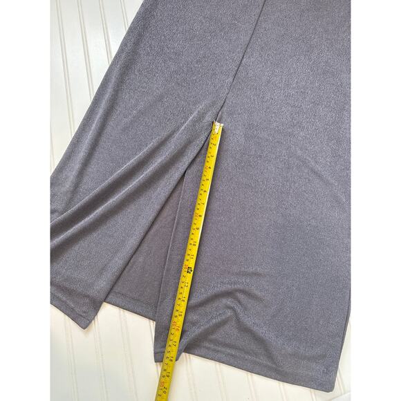 SHEIN Cream Sheer Button Cardigan & Unbranded Gray Maxi Dress Bundle Size 2X - Picture 5 of 8